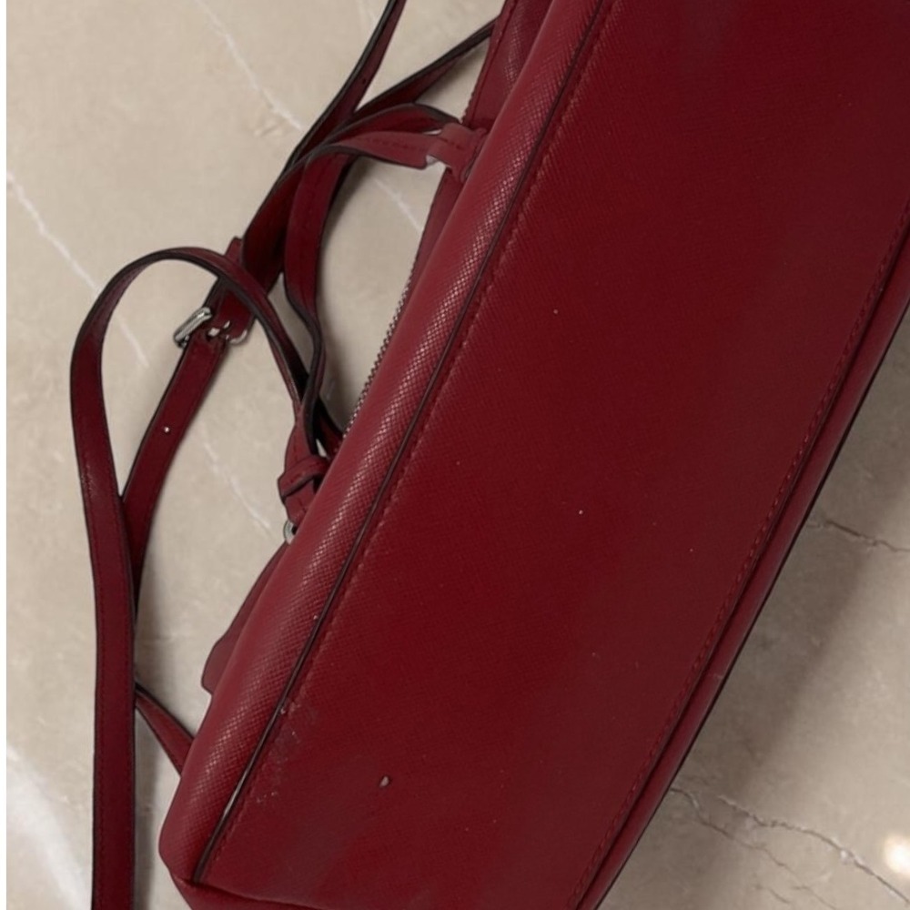 Coach Peyton Bennett Mini Satchel Red Leather Crossbody Dome Classic y2k F50430 - Picture 10 of 11